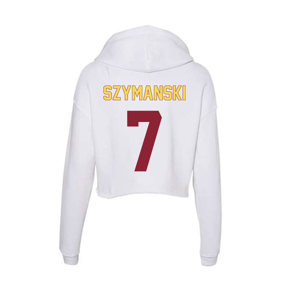 NSU - NCAA Football : Javonnee Szymanski - Women's Crop Fleece Hoodie-1