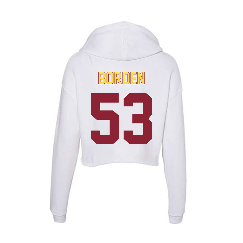 NSU - NCAA Football : Graham Borden - Women's Crop Fleece Hoodie-1