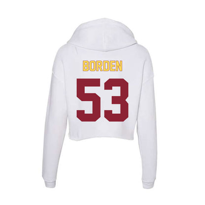 NSU - NCAA Football : Graham Borden - Women's Crop Fleece Hoodie-1