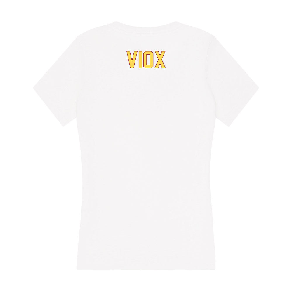 NSU - NCAA Wrestling : Ayden Viox - Women's V-Neck T-Shirt-1