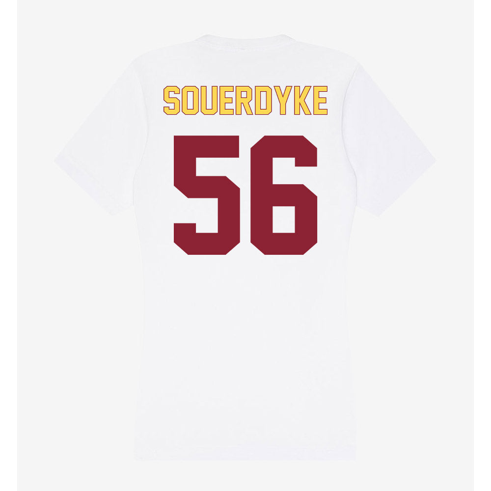 NSU - NCAA Football : Sam Souerdyke - Women's V-Neck T-Shirt-1