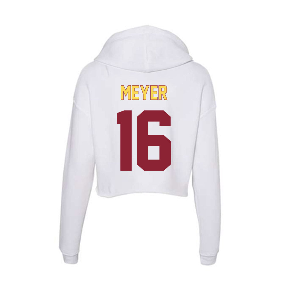 NSU - NCAA Football : Colten Meyer - Women's Crop Fleece Hoodie-1