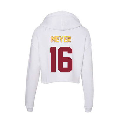 NSU - NCAA Football : Colten Meyer - Women's Crop Fleece Hoodie-1