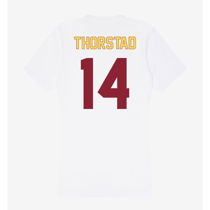 NSU - NCAA Women's Soccer : Addyson Thorstad - Women's V-Neck T-Shirt-1