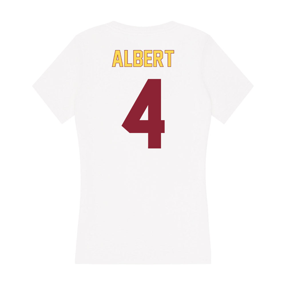 NSU - NCAA Women's Soccer : Kylie Albert - Women's V-Neck T-Shirt-1