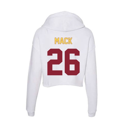 NSU - NCAA Football : Malachi Mack - Women's Crop Fleece Hooded Sweatshirt-1