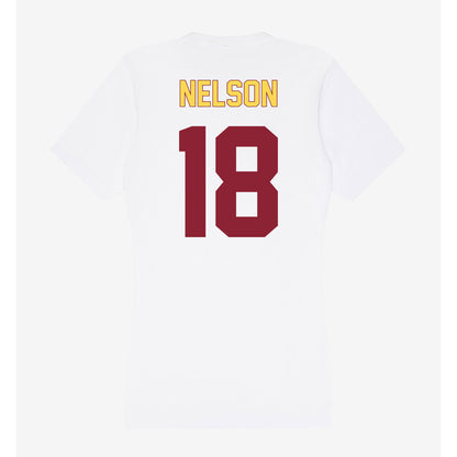 NSU - NCAA Women's Soccer : Clara Nelson - Women's V-Neck T-Shirt-1