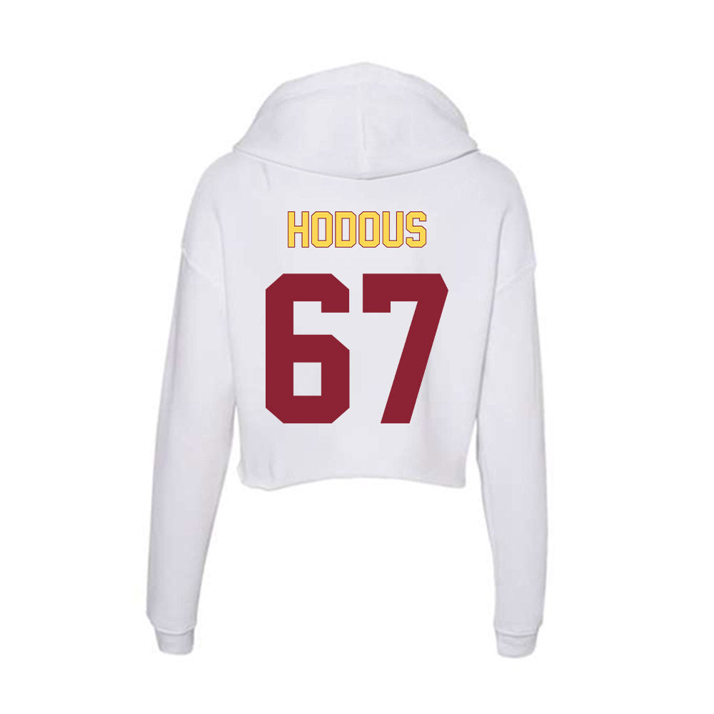 NSU - NCAA Football : Hudson Hodous - Women's Crop Fleece Hoodie-1