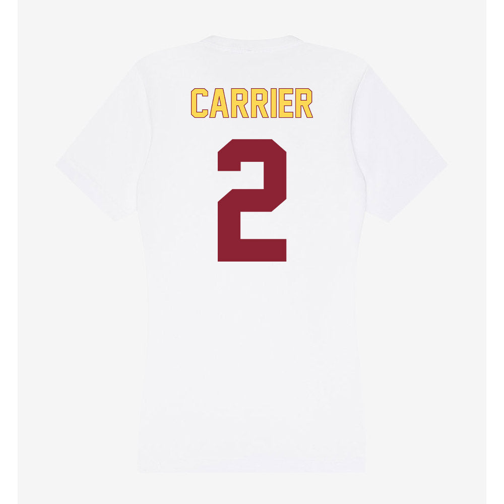 NSU - NCAA Women's Basketball : Makenzie Carrier - Women's V-Neck T-Shirt-1