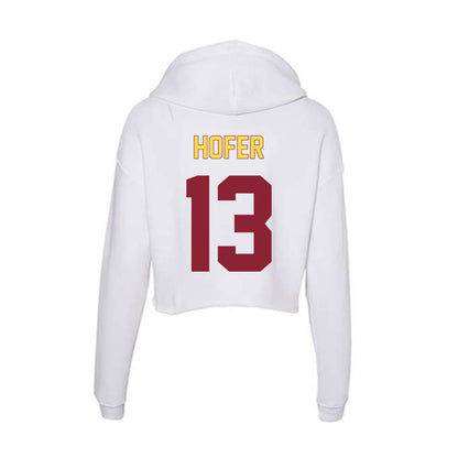 NSU - NCAA Women's Soccer : Jaylee Hofer - Women's Crop Fleece Hoodie-1