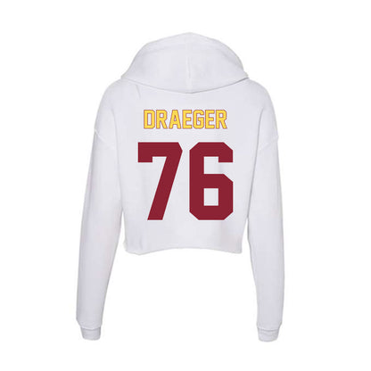 NSU - NCAA Football : Noah Draeger - Women's Crop Fleece Hoodie-1