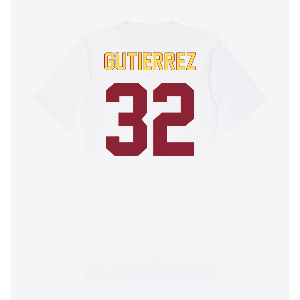 NSU - NCAA Football : Gabe Gutierrez - Women's V-Neck T-Shirt-1