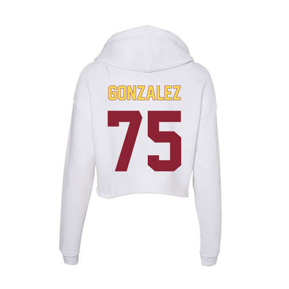 NSU - NCAA Football : Felipe Gonzalez - Women's Crop Fleece Hoodie-1