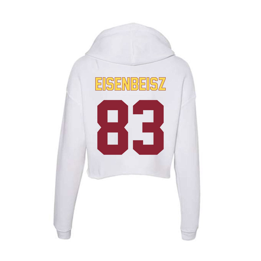 NSU - NCAA Football : Cooper Eisenbeisz - Women's Crop Fleece Hoodie-1