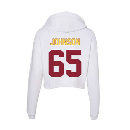 NSU - NCAA Football : Paden Johnson - Women's Crop Fleece Hooded Sweatshirt-1