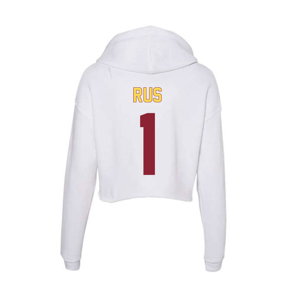 NSU - NCAA Women's Basketball : Reagan Rus - Women's Crop Fleece Hoodie-1