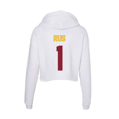 NSU - NCAA Women's Basketball : Reagan Rus - Women's Crop Fleece Hoodie-1