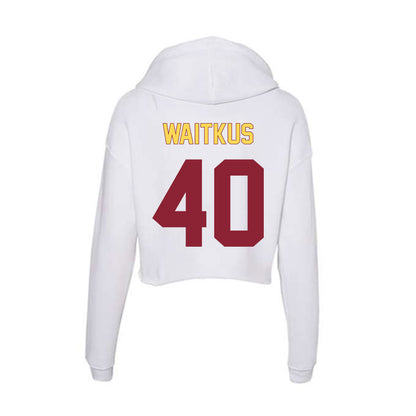 NSU - NCAA Football : Jackson Waitkus - Women's Crop Fleece Hoodie-1