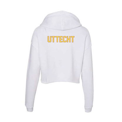 NSU - NCAA Women's Track & Field : Kendal Uttecht - Women's Crop Fleece Hooded Sweatshirt-1