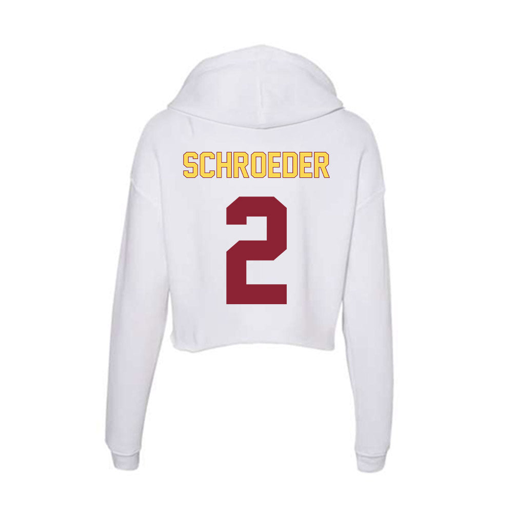 NSU - NCAA Women's Volleyball : Katelyn Schroeder - Women's Crop Fleece Hoodie-1
