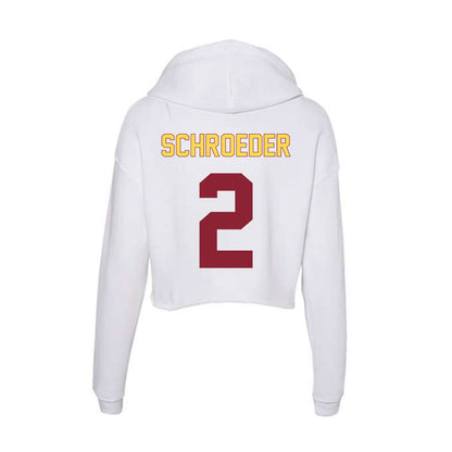 NSU - NCAA Women's Volleyball : Katelyn Schroeder - Women's Crop Fleece Hoodie-1