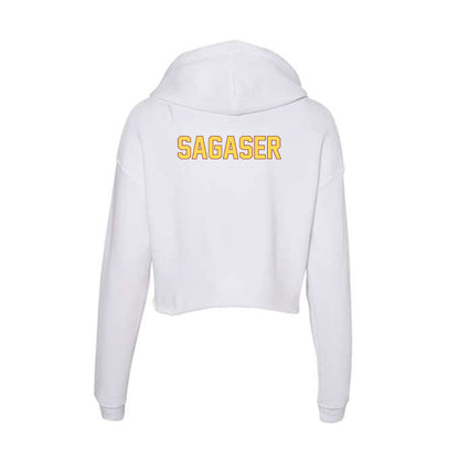 NSU - NCAA Men's Track & Field : Jared Sagaser - Women's Crop Fleece Hooded Sweatshirt-1