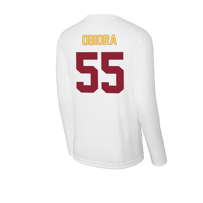 NSU - NCAA Men's Basketball : Tobi Obiora - Activewear Long Sleeve T-Shirt-1