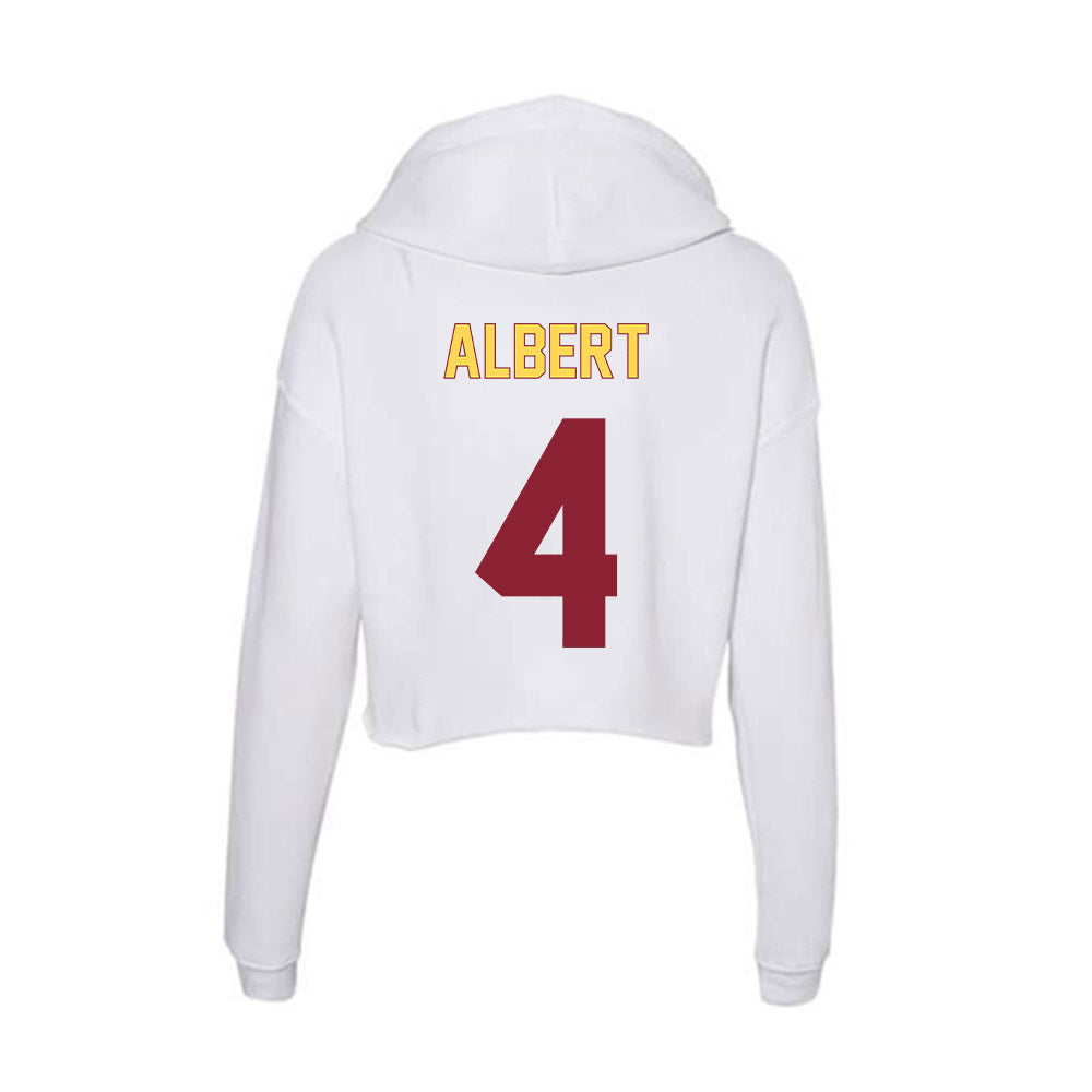 NSU - NCAA Women's Soccer : Kylie Albert - Women's Crop Fleece Hoodie-1