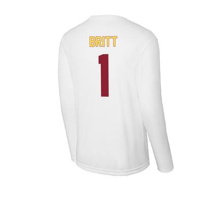 NSU - NCAA Football : Daniel Britt - Activewear Long Sleeve T-Shirt-1
