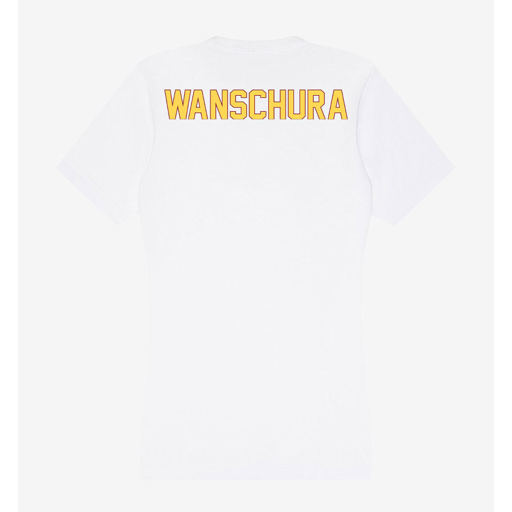 NSU - NCAA Women's Swimming & Diving : Ella Wanschura - Women's V-Neck T-Shirt-1