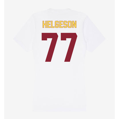 NSU - NCAA Football : Riley Helgeson - Women's V-Neck T-Shirt-1