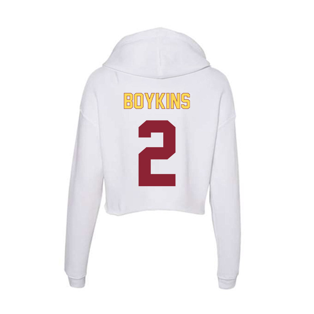 NSU - NCAA Football : Jacoby Boykins - Women's Crop Fleece Hoodie-1