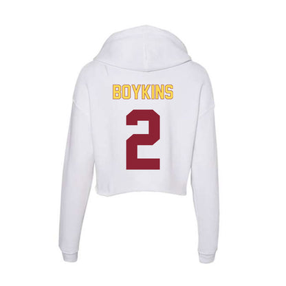 NSU - NCAA Football : Jacoby Boykins - Women's Crop Fleece Hoodie-1