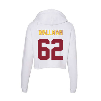 NSU - NCAA Football : Conner Wallman - Women's Crop Fleece Hoodie-1
