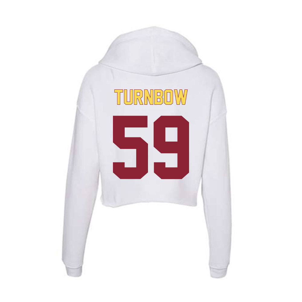 NSU - NCAA Football : Kaydn Turnbow - Women's Crop Fleece Hoodie-1