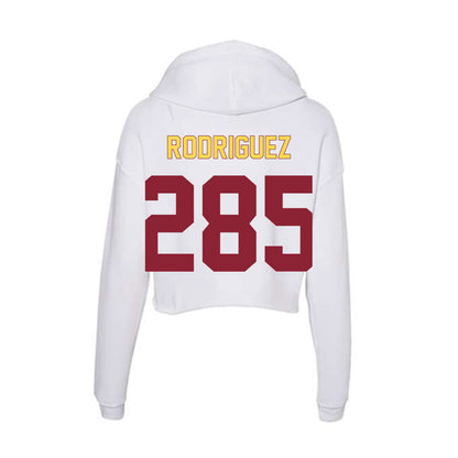 NSU - NCAA Wrestling : Joaquin Rodriguez - Women's Crop Fleece Hoodie-1