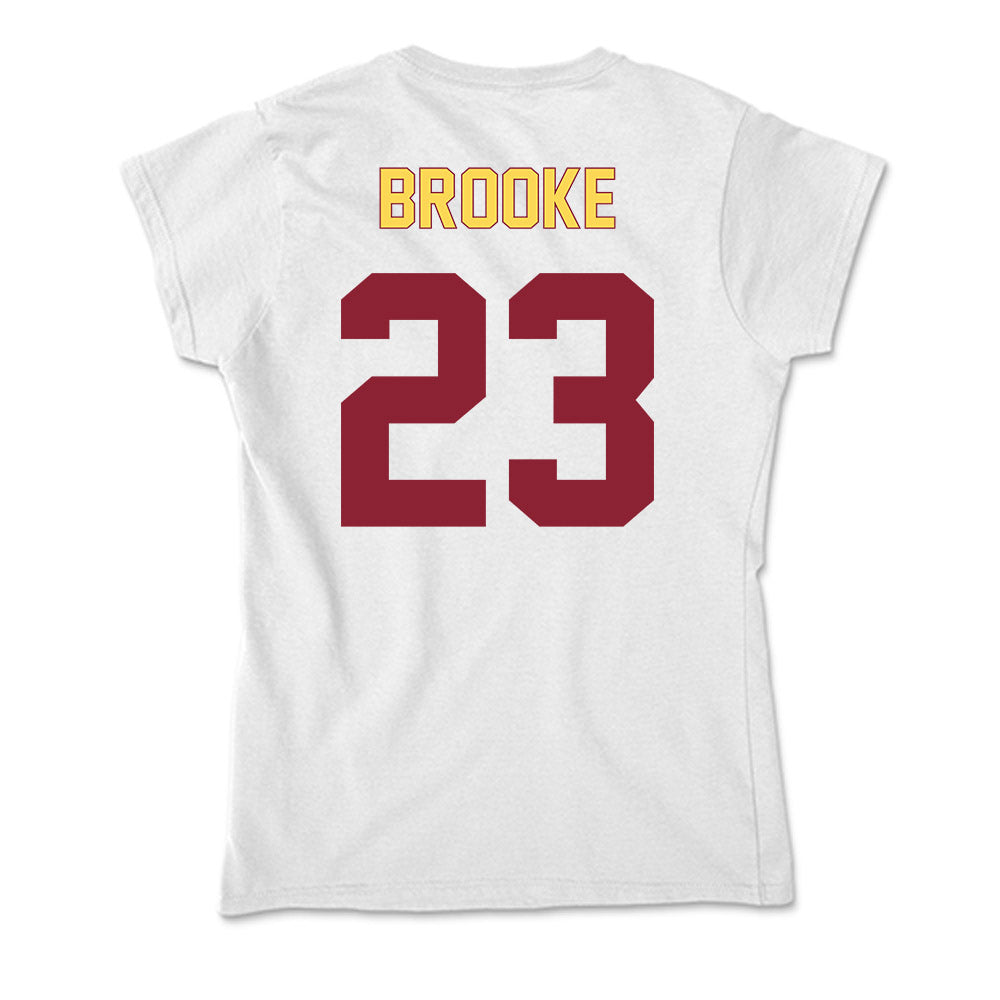 NSU - NCAA Men's Basketball : Devon Brooke - Soft Style Women’s T-Shirt-1