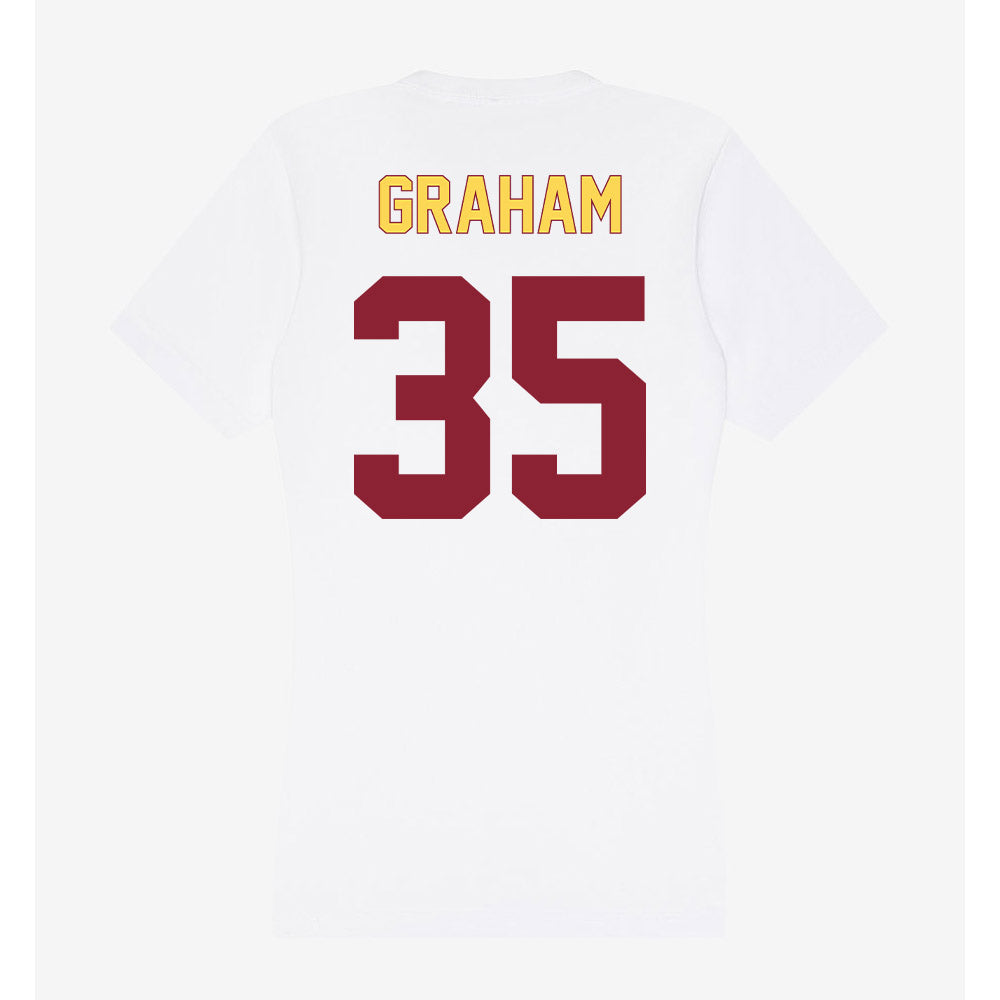 NSU - NCAA Women's Basketball : Telia Graham - Women's V-Neck T-Shirt-1