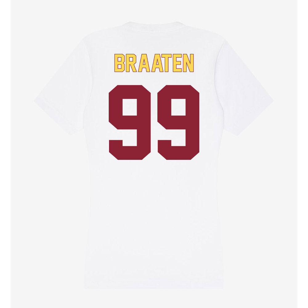NSU - NCAA Softball : Emily Braaten - Women's V-Neck T-Shirt-1