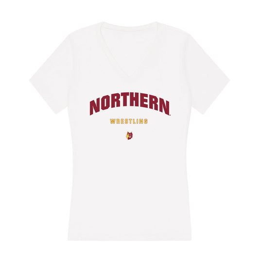 NSU - NCAA Wrestling : Joaquin Rodriguez - Women's V-Neck T-Shirt-0