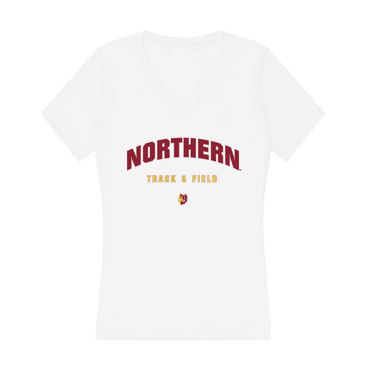 NSU - NCAA Men's Track & Field : Noah Bayer - Women's V-Neck T-Shirt-0
