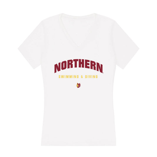 NSU - NCAA Women's Swimming & Diving : Jacie-Aspen Flockhart - Women's V-Neck T-Shirt-0