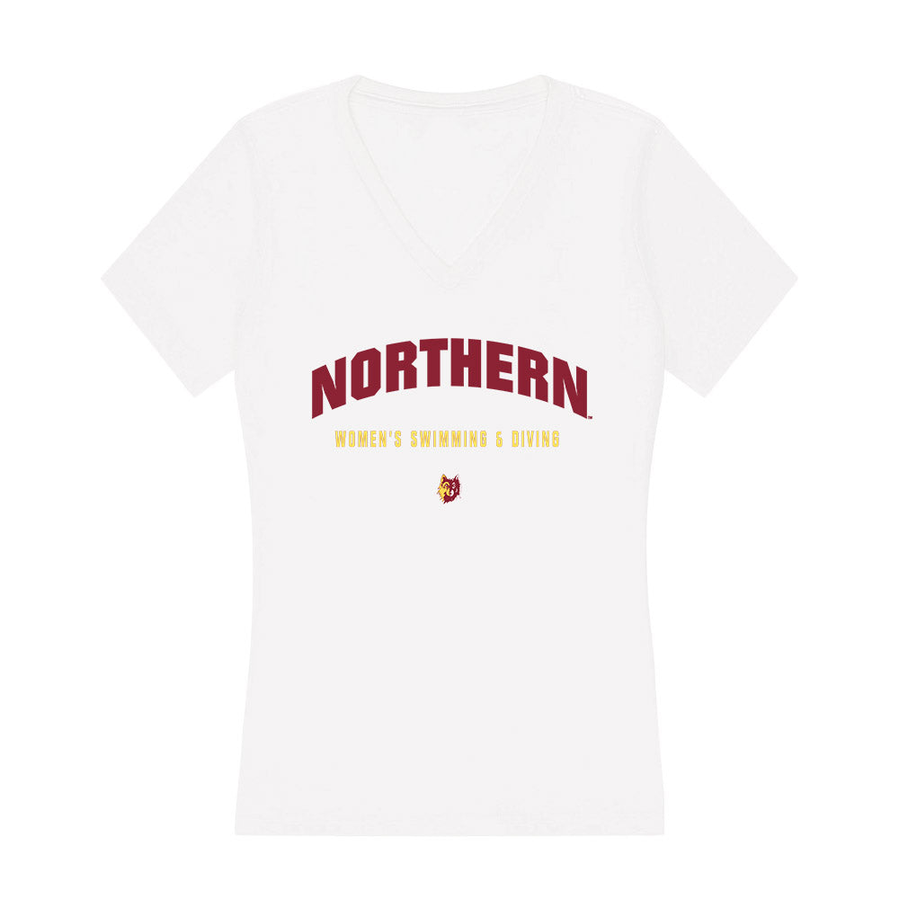 NSU - NCAA Women's Swimming & Diving : Hilary Sonnabend - Women's V-Neck T-Shirt-0