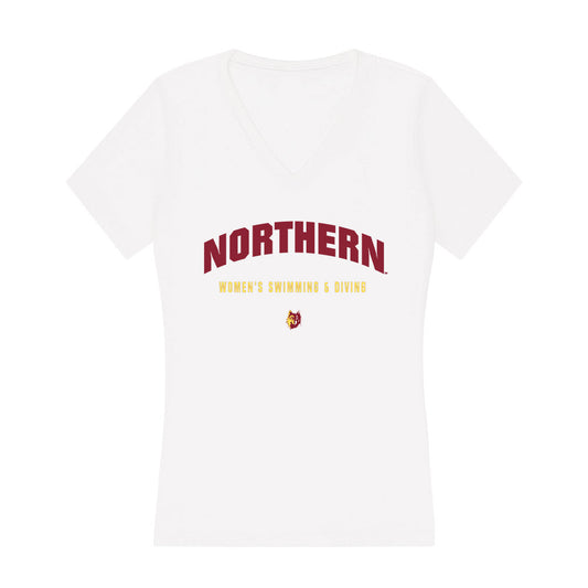 NSU - NCAA Women's Swimming & Diving : Hilary Sonnabend - Women's V-Neck T-Shirt-0