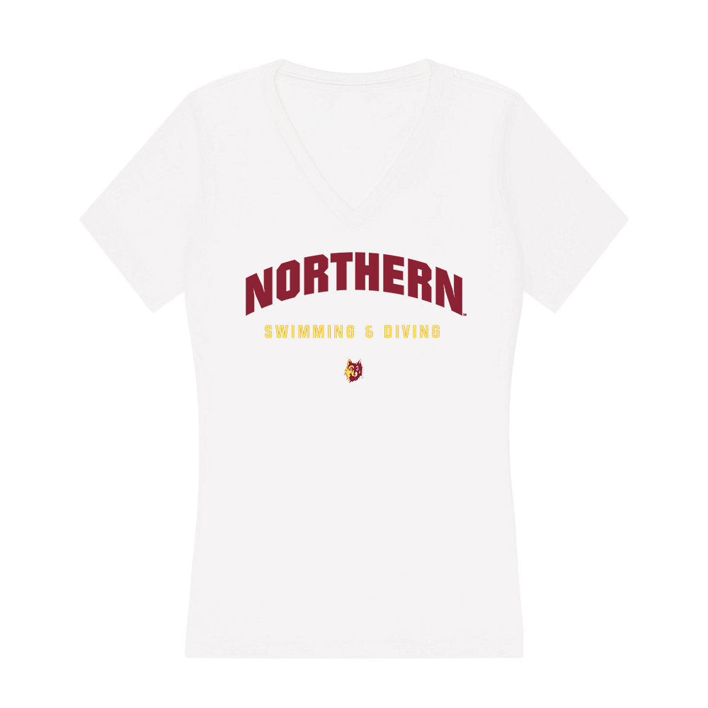NSU - NCAA Women's Swimming & Diving : Marie Loest - Women's V-Neck T-Shirt-0