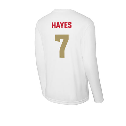 DU - NCAA Men's Lacrosse : William Hayes - Activewear Long Sleeve T-Shirt-1