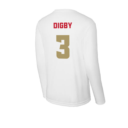 DU - NCAA Men's Lacrosse : Trey Digby - Activewear Long Sleeve T-Shirt-1