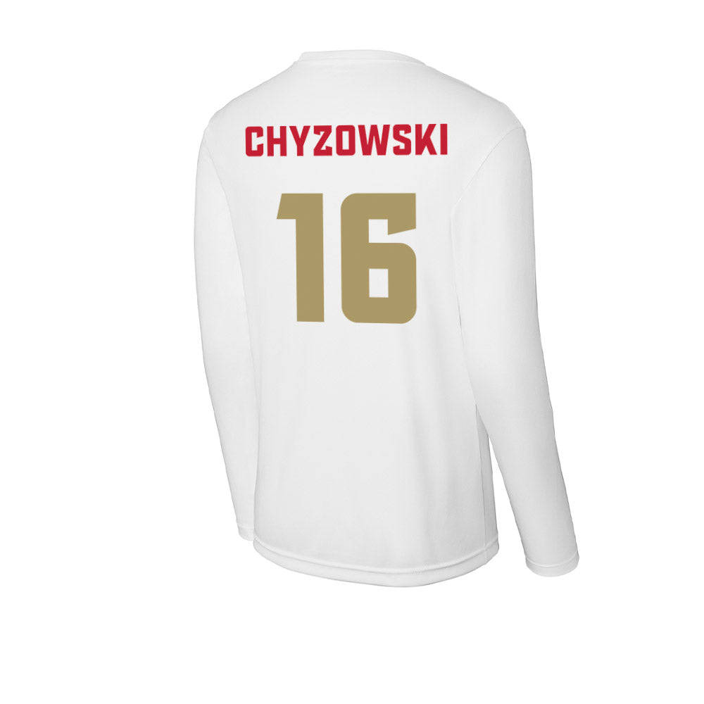 DU - NCAA Men's Ice Hockey : Kyle Chyzowski - Activewear Long Sleeve T-Shirt-1