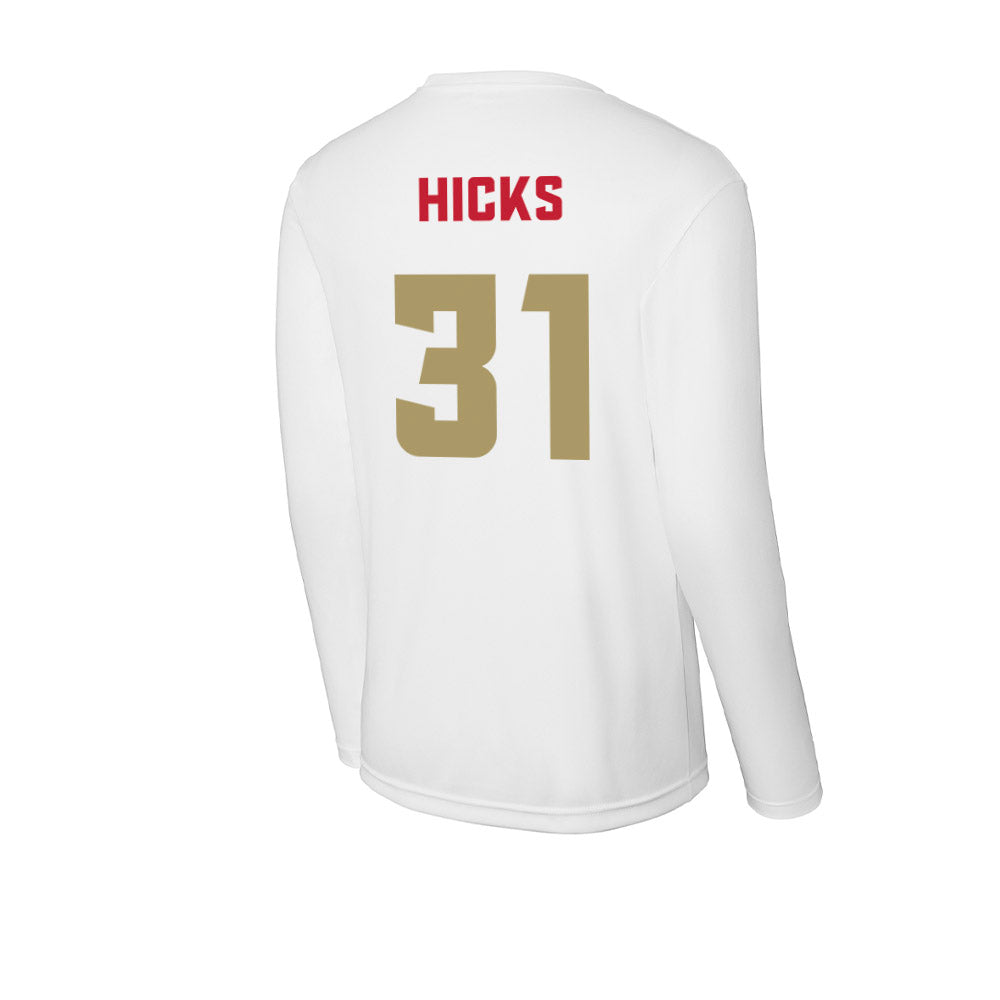 DU - NCAA Men's Ice Hockey : Johnny Hicks - Activewear Long Sleeve T-Shirt-1