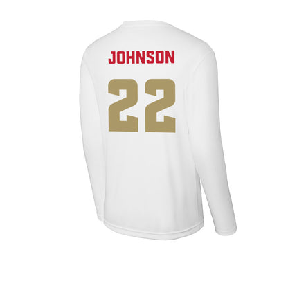 DU - NCAA Men's Lacrosse : Dakota Johnson - Activewear Long Sleeve T-Shirt-1